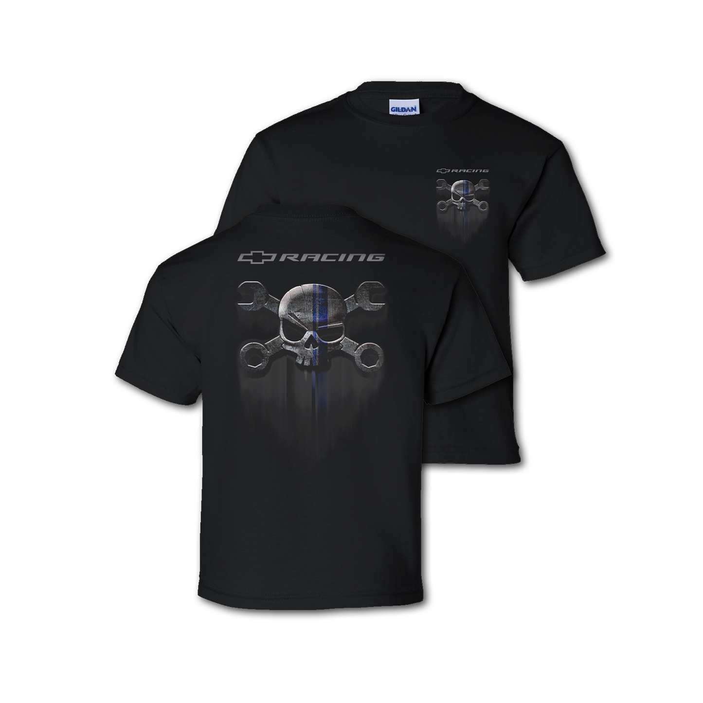 Youth Black Mr. Crosswrench Race Stripe T-Shirt