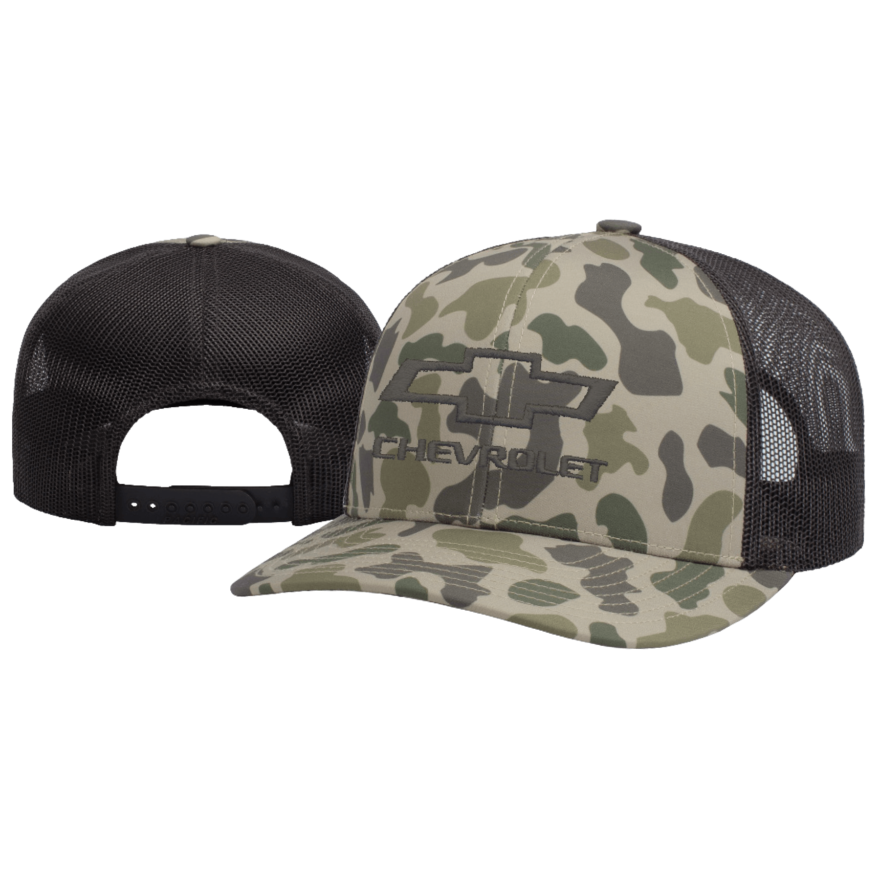 Chevrolet "Duck Camo" Mesh Snapback Hat