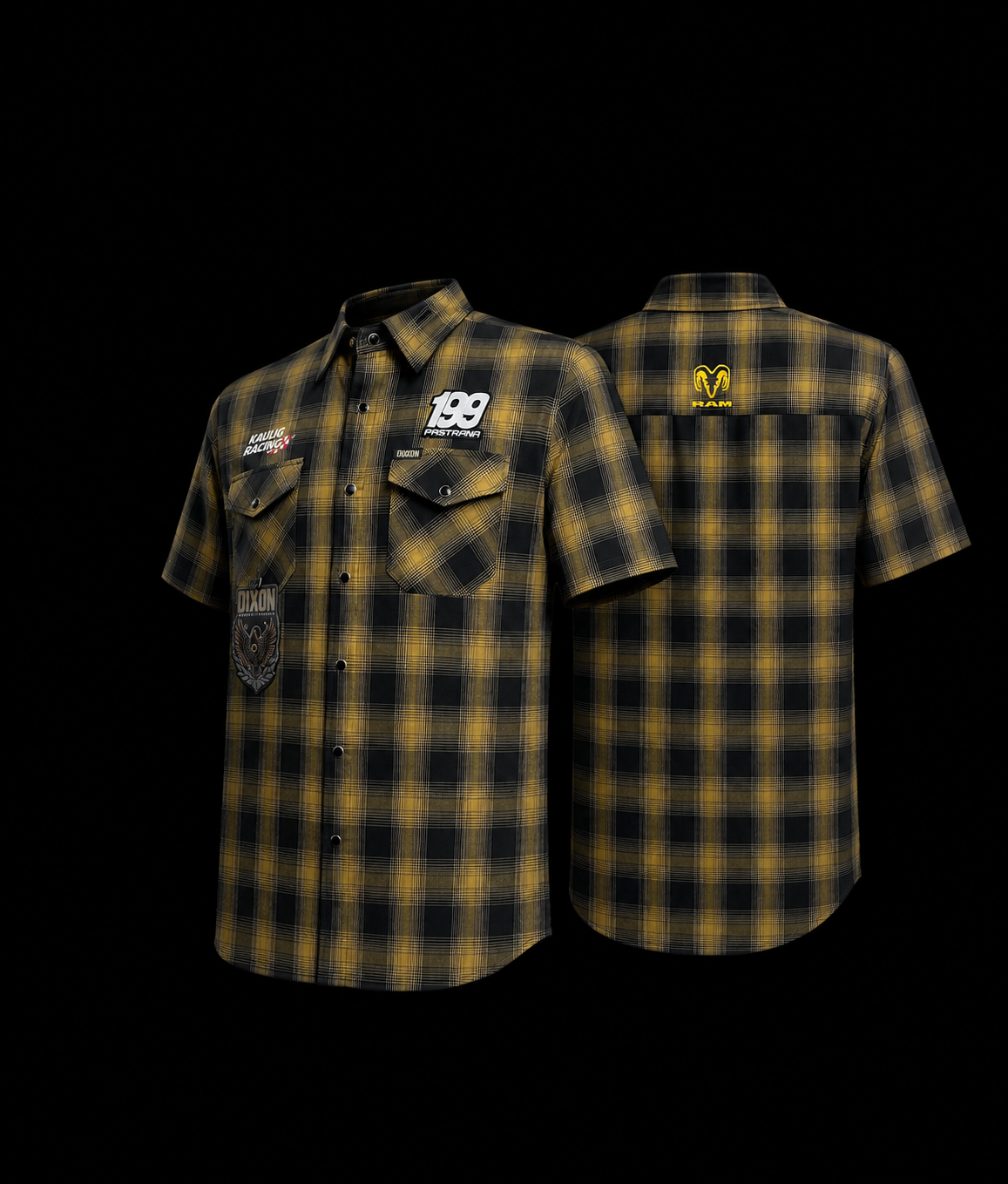 Dixxon Flannel Travis Pastrana 199 Kaulig Racing RAM Short Sleeve